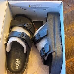 Corkys Women’s Glittery Black Sandals